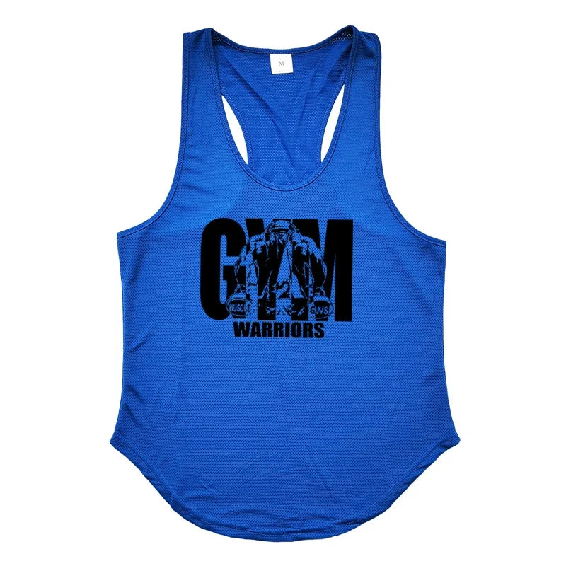 Débardeur de sport pour homme, vêtement de fitness, musculation, course, maillot de corps en maille, sans manches