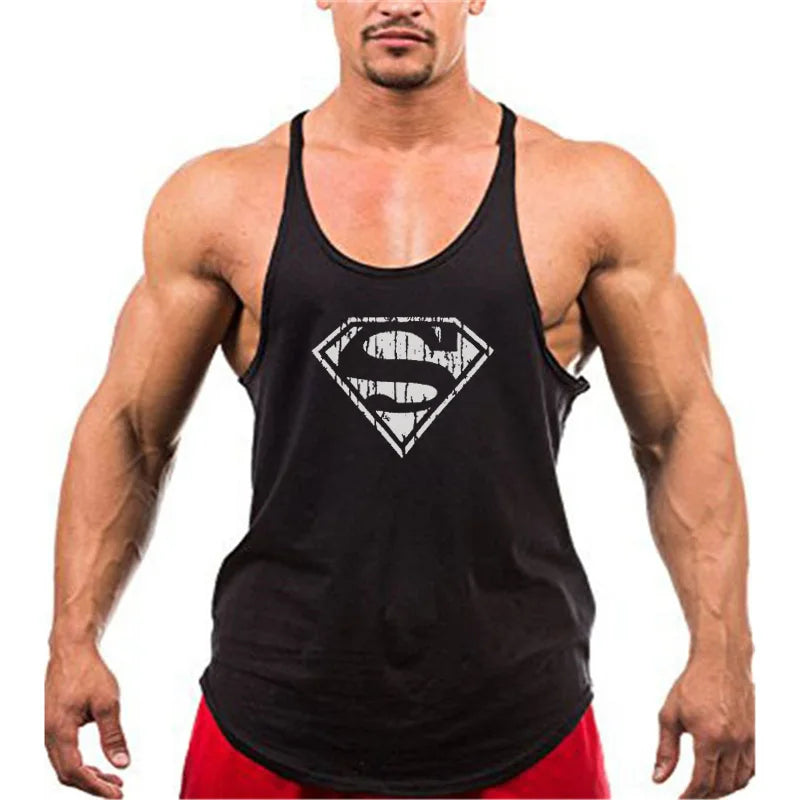 Débardeur de sport homme bodybuilding sans manches, gilet de course fitness, haut d'entraînement, sous-vêtement mode