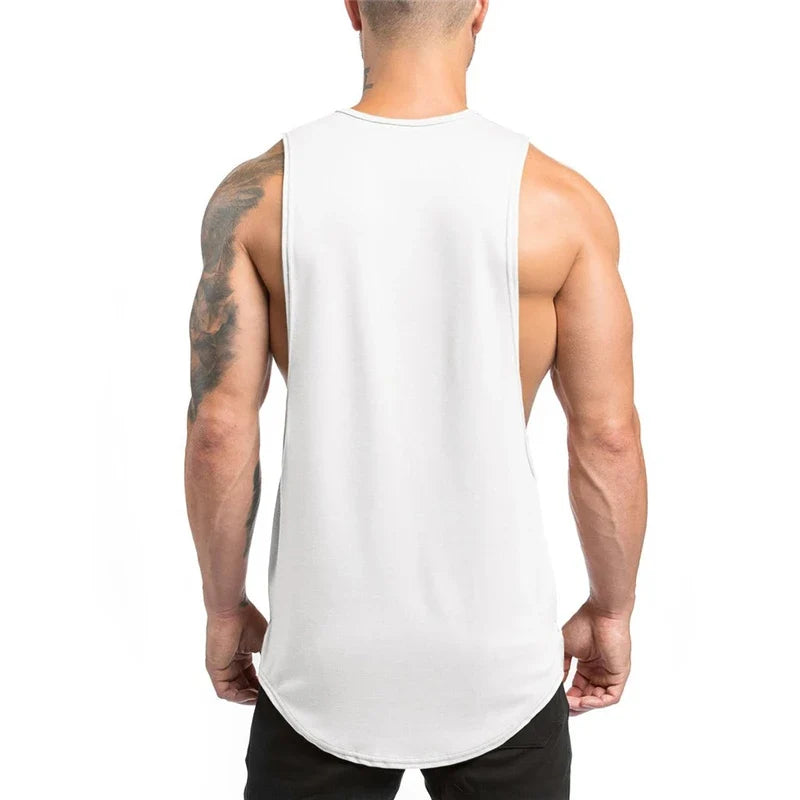 Débardeurs Hommes Fitness, Vêtements de Sport Musculation, Coton, Gilet sans Manches, Homme Décontracté Respirant, Sous-vêtement Tendance.
