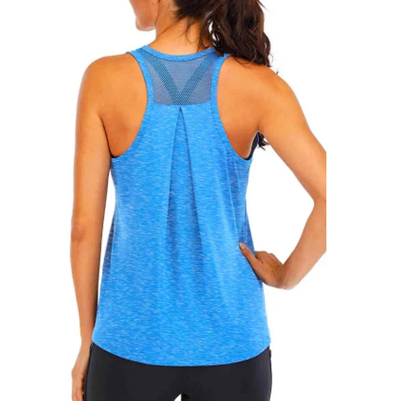 T-shirt de yoga femme, nouveau style, décontracté, hauts de fitness, débardeur femme, t-shirt de sport sans manches, séchage rapide, blouse d'entraînement de course à pied pour la gym