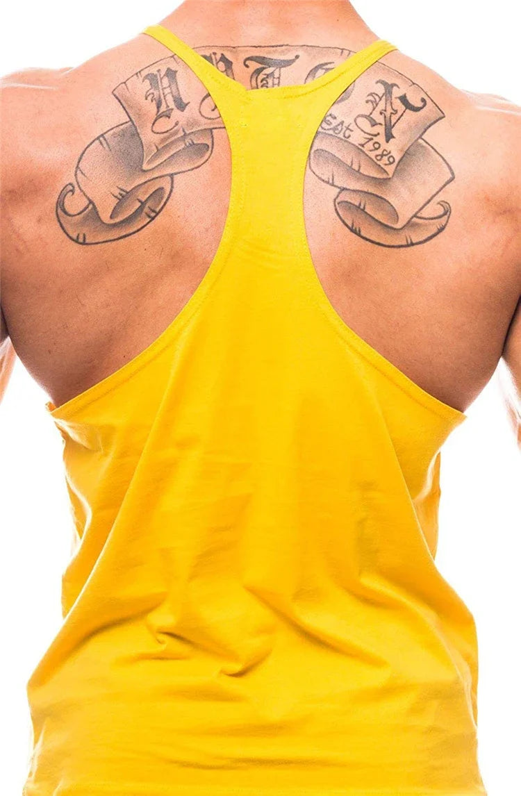 Débardeur de sport homme bodybuilding sans manches, gilet de course fitness, haut d'entraînement, sous-vêtement mode