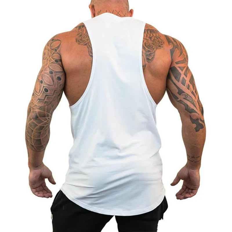 Débardeurs amples de course pour hommes, débardeurs de musculation, hauts sans manches d'entraînement pour la gym, chemises sans manches de fitness, sous-vêtements respirants en coton pour l'été