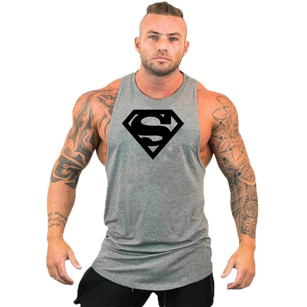 Débardeurs Stringer de Musculation et Fitness pour Hommes Débardeur de Gym Débardeur de Sport Maillot de Corps Maillot de Sport Sans Manches