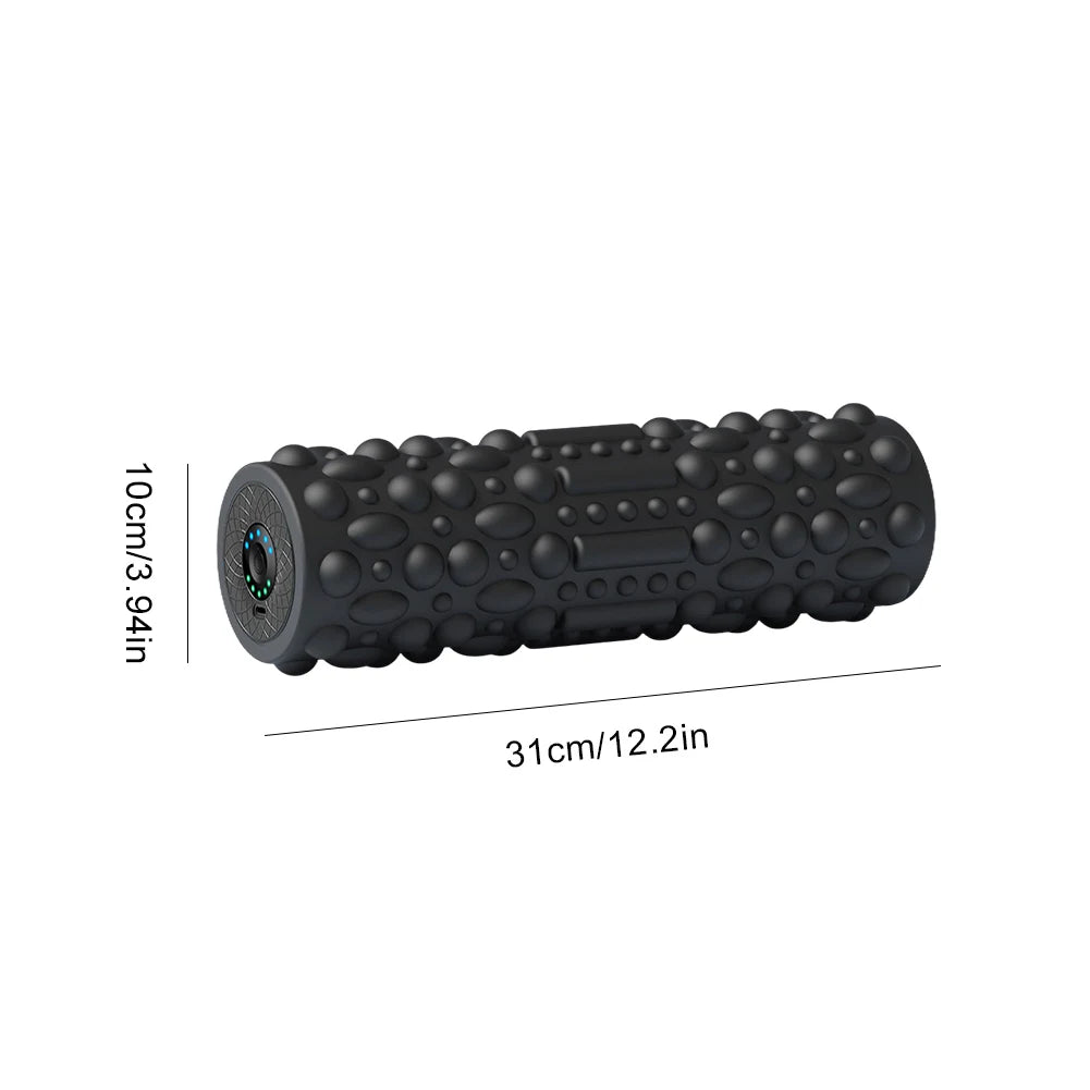 Rouleau de massage vibrant électrique pour yoga, colonne rechargeable, 5 modes, pour yoga et Pilates