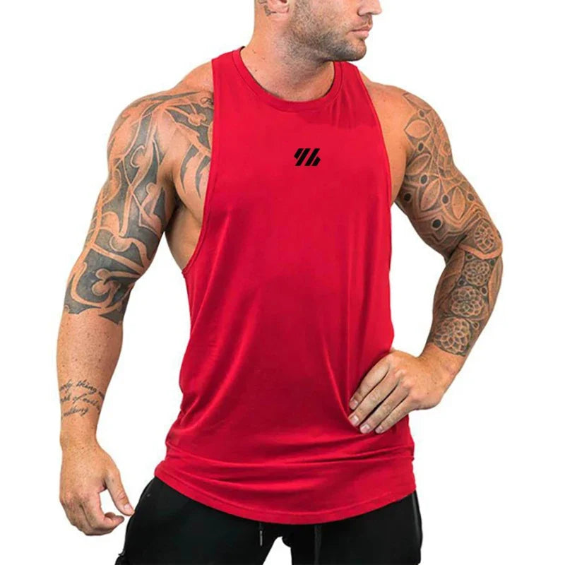 Débardeurs amples de course pour hommes, débardeurs de musculation, hauts sans manches d'entraînement pour la gym, chemises sans manches de fitness, sous-vêtements respirants en coton pour l'été