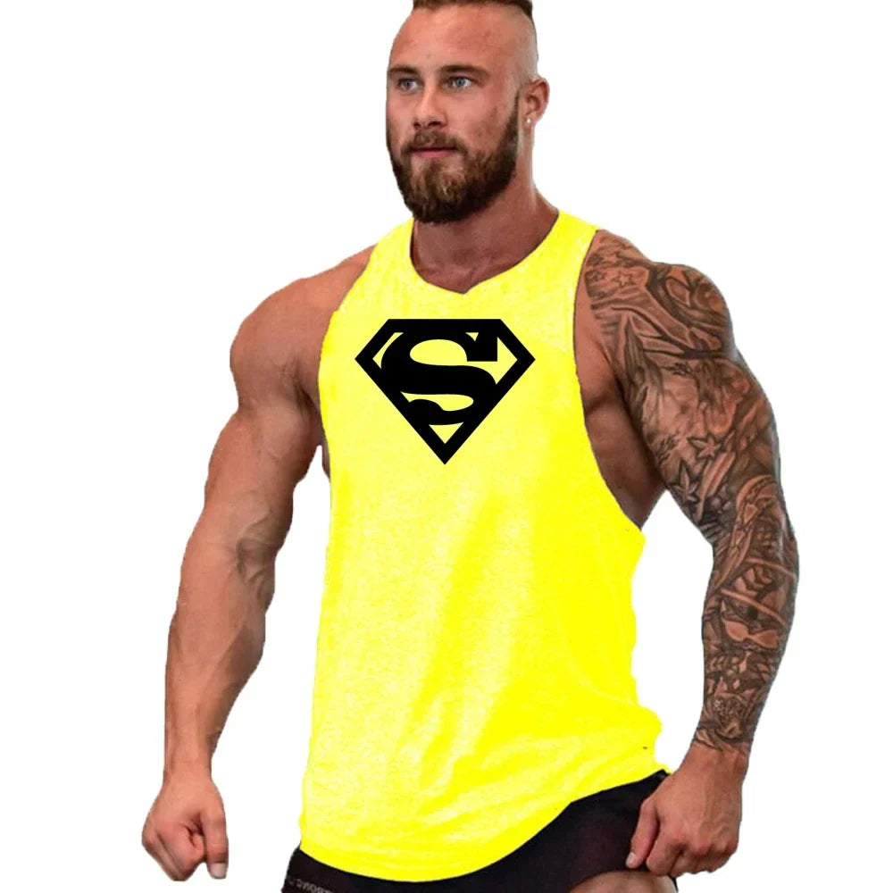 Débardeurs Stringer de Musculation et Fitness pour Hommes Débardeur de Gym Débardeur de Sport Maillot de Corps Maillot de Sport Sans Manches