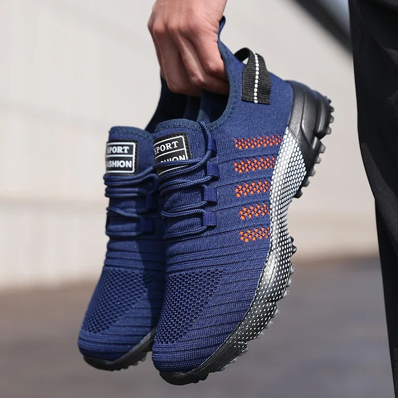 Baskets décontractées homme maille légère respirante semelle souple chaussures de course mocassins plats homme baskets Zapatos Hombre
