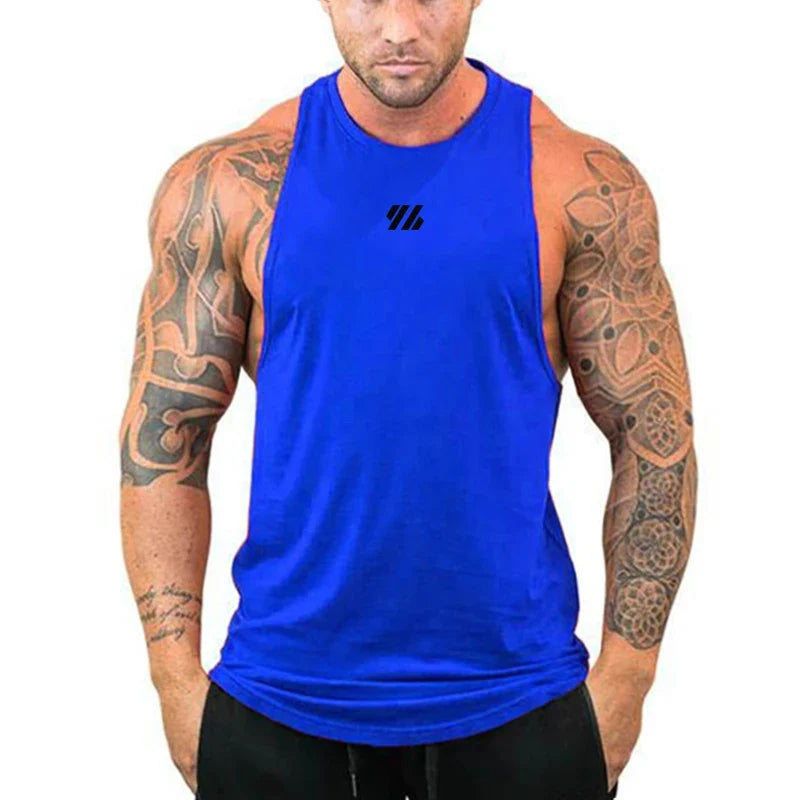 Débardeurs amples de course pour hommes, débardeurs de musculation, hauts sans manches d'entraînement pour la gym, chemises sans manches de fitness, sous-vêtements respirants en coton pour l'été