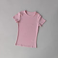 T-shirt de sport d'extérieur pour femmes, yoga, fitness, course à séchage rapide, entraînement, vêtements de sport pour femmes, vêtements d'exercice