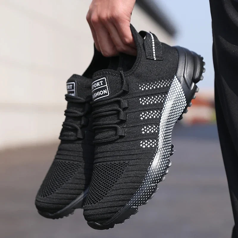 Baskets décontractées homme maille légère respirante semelle souple chaussures de course mocassins plats homme baskets Zapatos Hombre