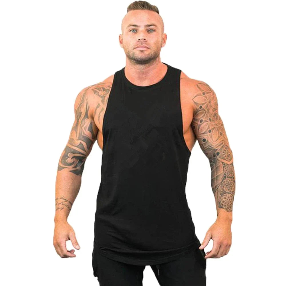 Débardeurs Stringer de Musculation et Fitness pour Hommes Débardeur de Gym Débardeur de Sport Maillot de Corps Maillot de Sport Sans Manches