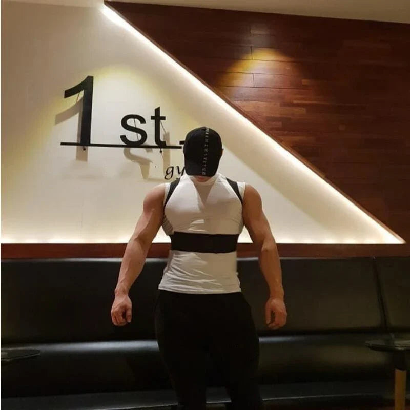 Débardeurs de compression de sport sans manches pour hommes, haut de musculation moulant, vêtements de fitness, gilets de sport pour hommes, débardeurs de musculation