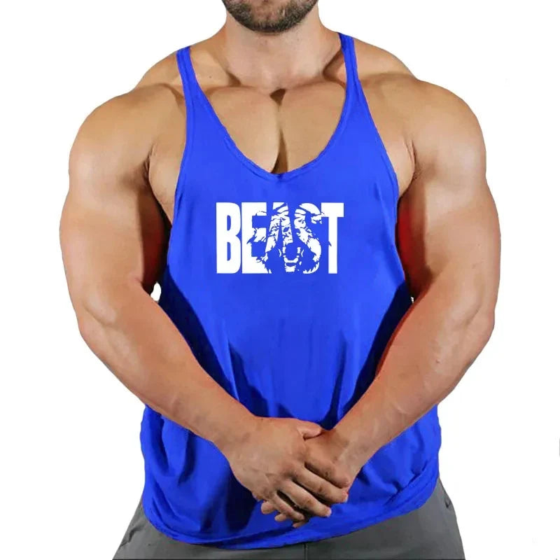 Débardeur Stringer Musculation Homme Gilet Fitness Vêtement Bodybuilding Débardeurs Musculation Débardeur Coton Sans Manches Entraînement