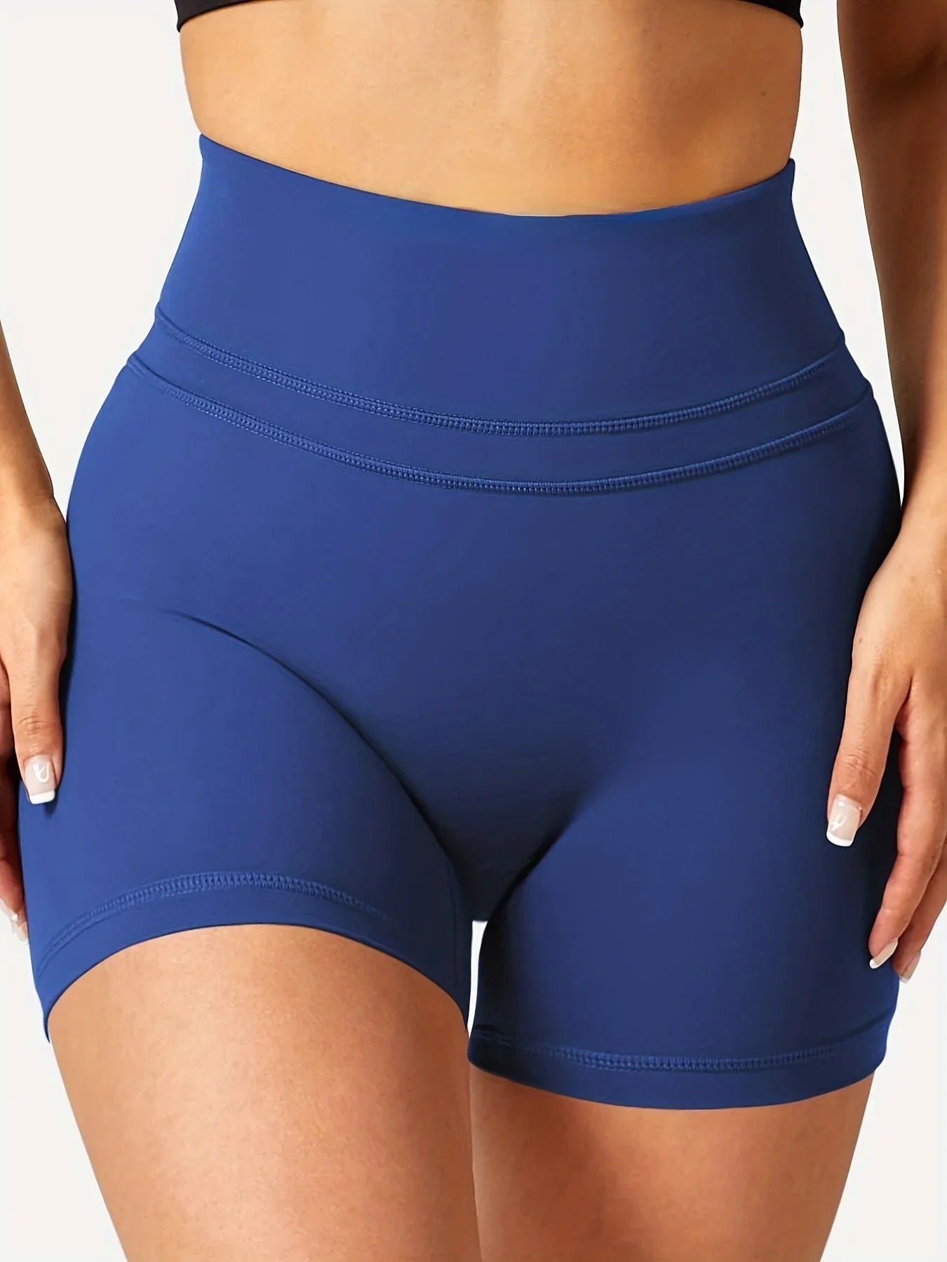 Shorts d'entraînement pour femme, shorts de running scrunch taille haute pour la gym, le yoga et le vélo, vêtements de sport pour femme