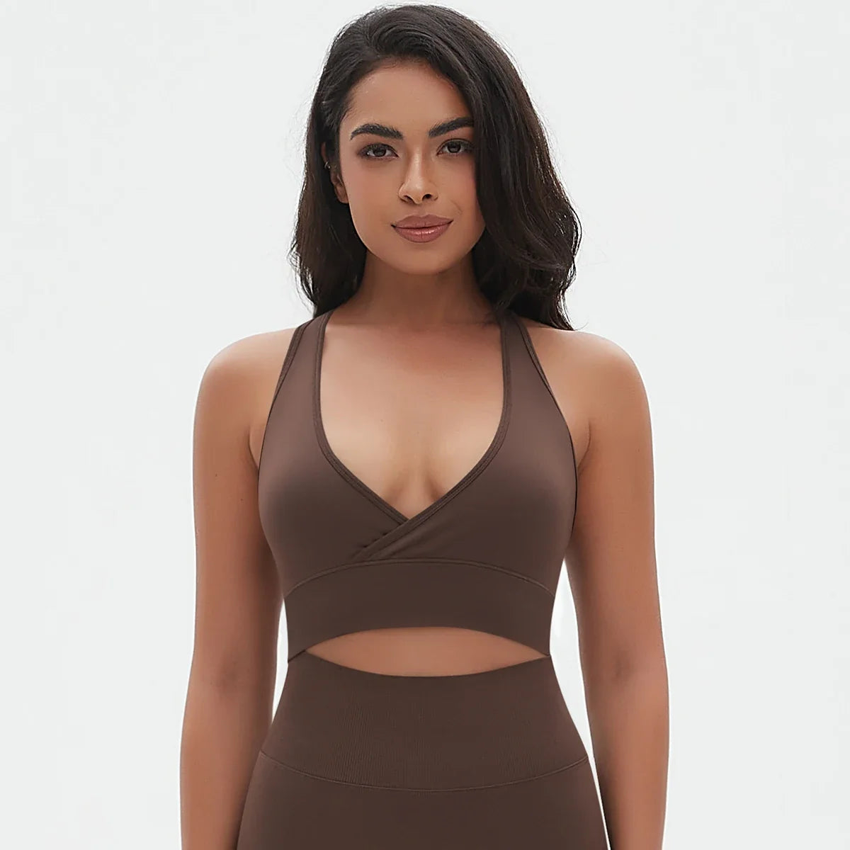 Soutien-gorge de sport pour femmes, maintien élevé, impact élevé, froncé, sous-vêtement de fitness, haut de gym, yoga, vêtements d'entraînement, corset push-up rembourré, vêtements de sport