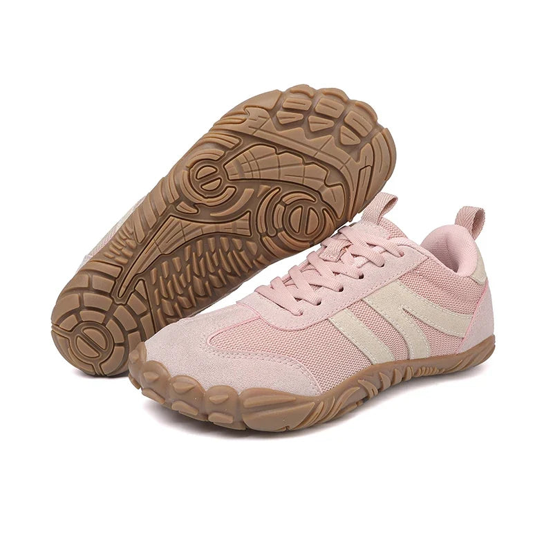 Chaussures d'entraînement croisé à semelle souple pour hommes et femmes, baskets rétro en maille respirante, chaussures de sport antidérapantes pour la salle de sport, le fitness, l'exercice.