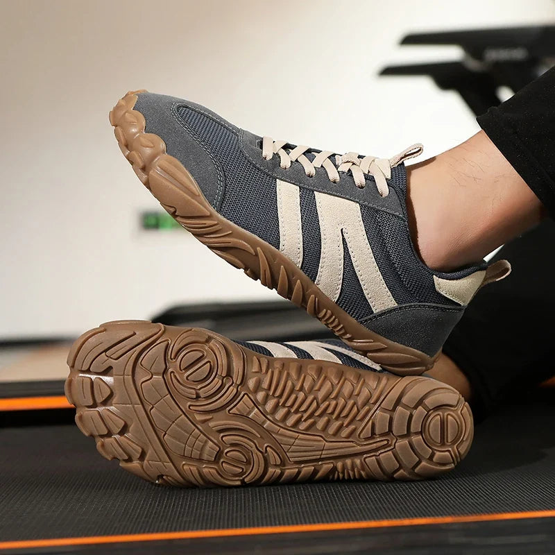 Chaussures d'entraînement croisé à semelle souple pour hommes et femmes, baskets rétro en maille respirante, chaussures de sport antidérapantes pour la salle de sport, le fitness, l'exercice.