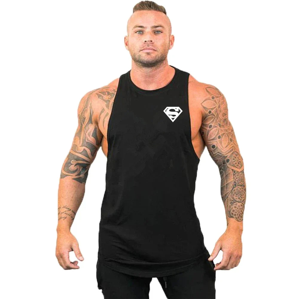 Débardeurs Stringer de Musculation et Fitness pour Hommes Débardeur de Gym Débardeur de Sport Maillot de Corps Maillot de Sport Sans Manches