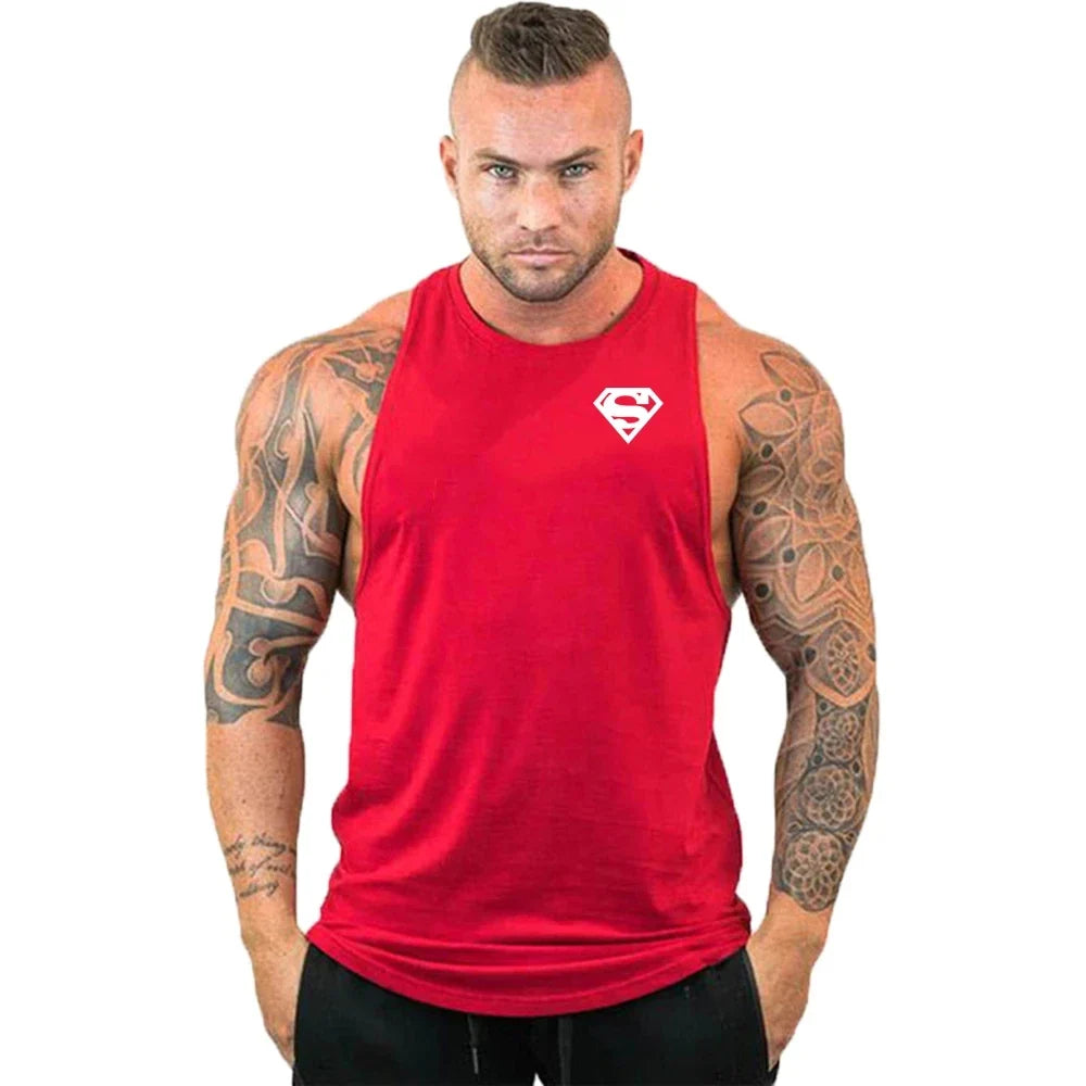 Débardeurs Stringer de Musculation et Fitness pour Hommes Débardeur de Gym Débardeur de Sport Maillot de Corps Maillot de Sport Sans Manches