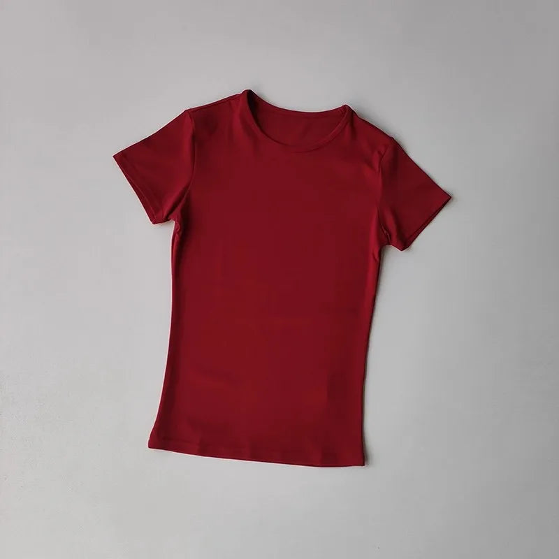 T-shirt de sport d'extérieur pour femmes, yoga, fitness, course à séchage rapide, entraînement, vêtements de sport pour femmes, vêtements d'exercice
