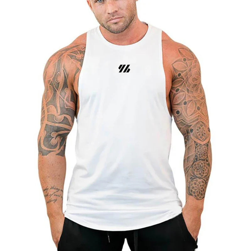 Débardeurs amples de course pour hommes, débardeurs de musculation, hauts sans manches d'entraînement pour la gym, chemises sans manches de fitness, sous-vêtements respirants en coton pour l'été