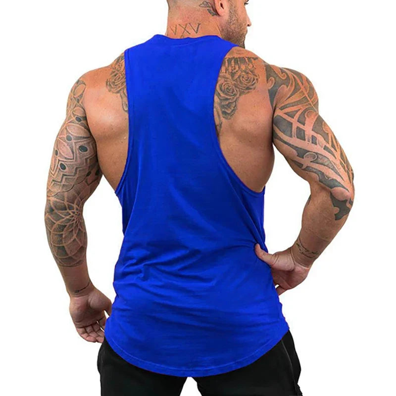 Débardeurs amples de course pour hommes, débardeurs de musculation, hauts sans manches d'entraînement pour la gym, chemises sans manches de fitness, sous-vêtements respirants en coton pour l'été