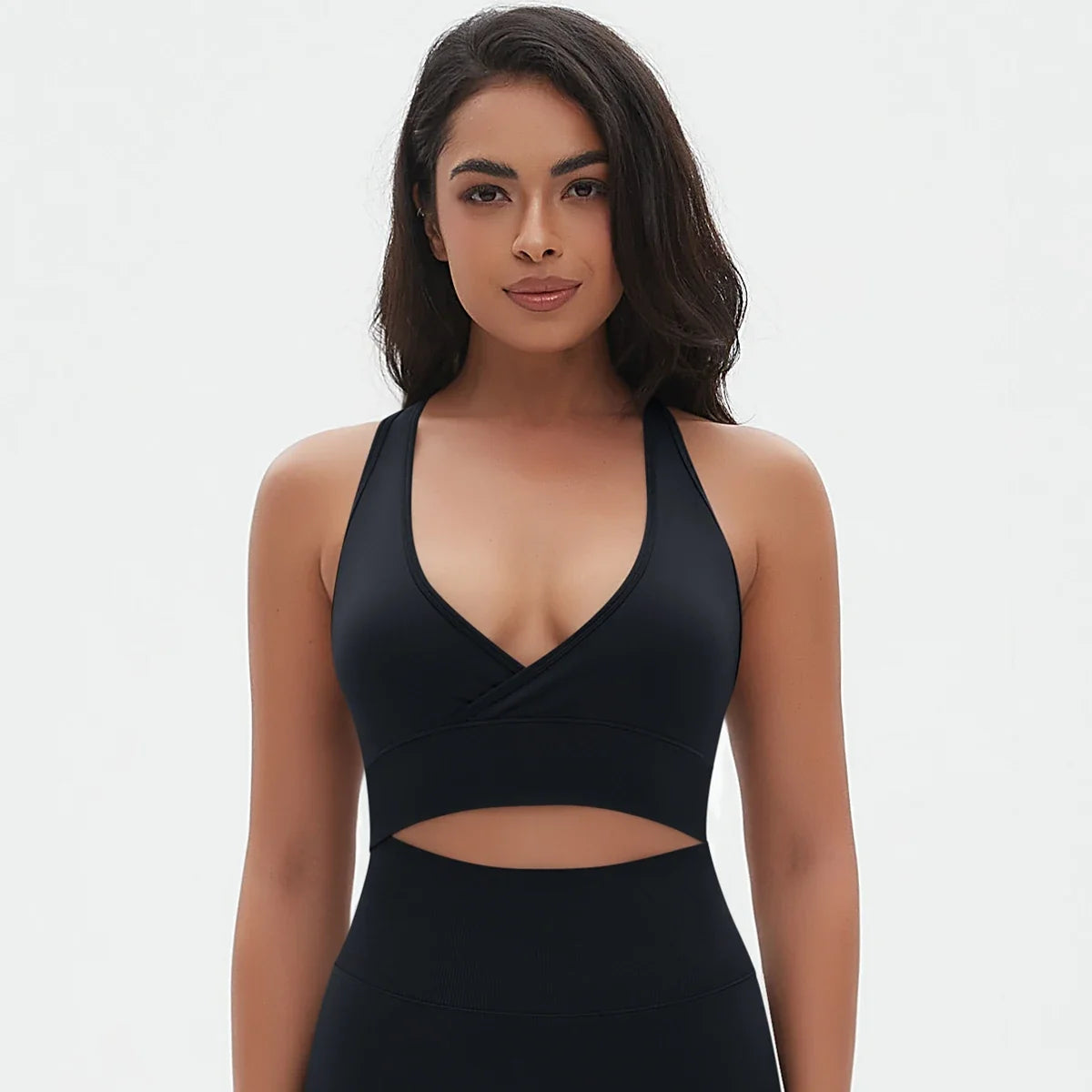 Soutien-gorge de sport pour femmes, maintien élevé, impact élevé, froncé, sous-vêtement de fitness, haut de gym, yoga, vêtements d'entraînement, corset push-up rembourré, vêtements de sport