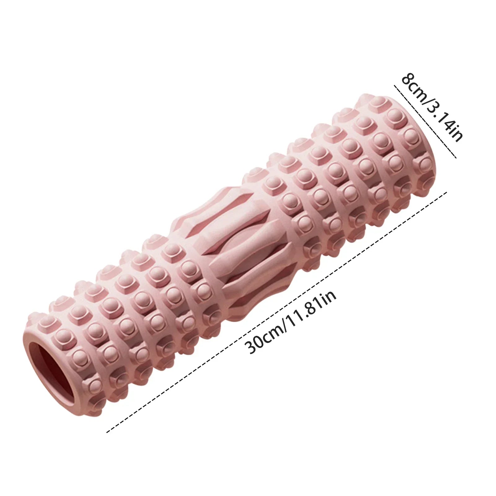Rouleau de yoga en mousse pour Pilates, exercice de yoga, massage des muscles du dos, rouleau d'étirement, exercice de yoga, entraînement de fitness, rouleau de fitness pour gym