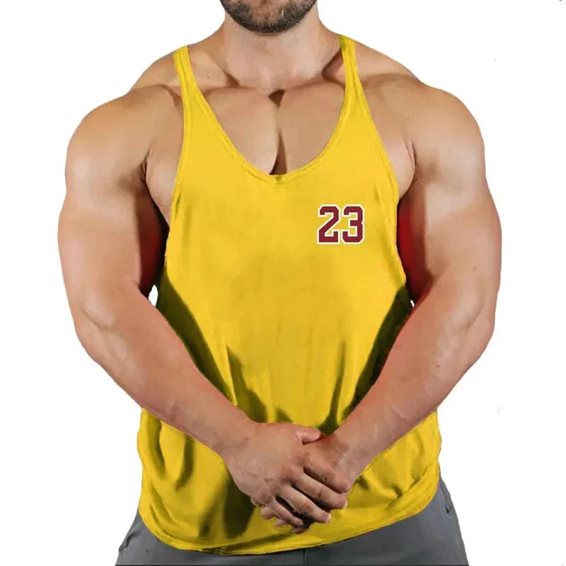 Débardeur Stringer Musculation Homme Gilet Fitness Vêtement Bodybuilding Débardeurs Musculation Débardeur Coton Sans Manches Entraînement