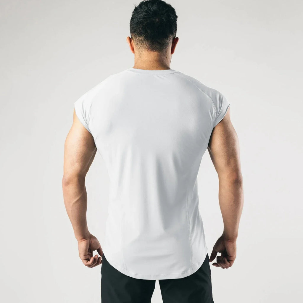 Débardeurs Hommes Sans Manches pour l'Entraînement de Musculation Athlétique en Coton Respirant T-shirt