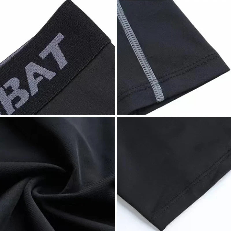 Collant de compression homme Shaperwear respirant Legging de sport Couche de base Course Athlétisme Sous-vêtement Short actif