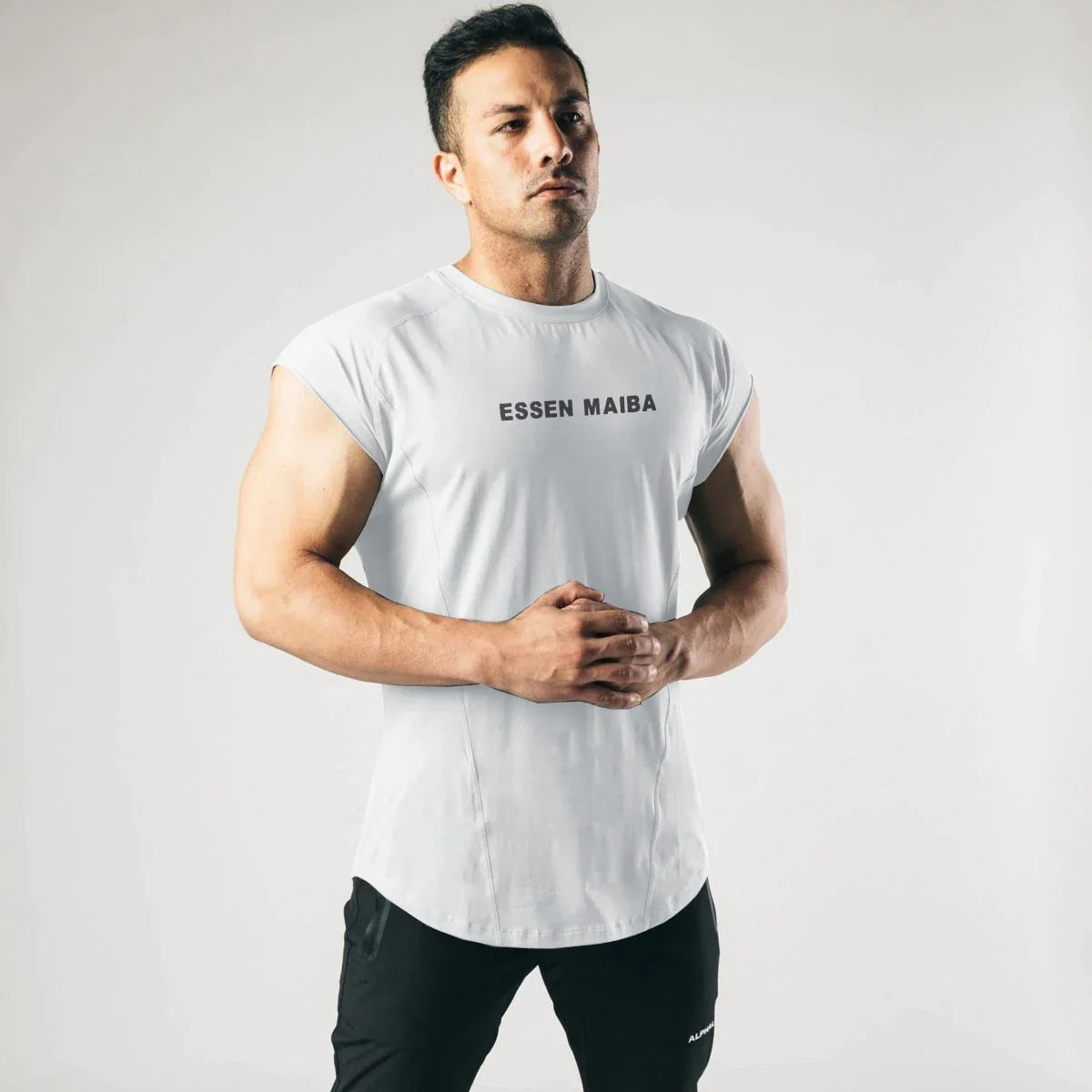 Débardeurs Hommes Sans Manches pour l'Entraînement de Musculation Athlétique en Coton Respirant T-shirt