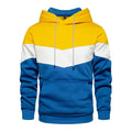 Sweat à capuche patchwork pour homme Vêtements à capuche décontractés amples en polaire chauds Streetwear Mode masculine Vêtements de sport d'automne et d'hiver