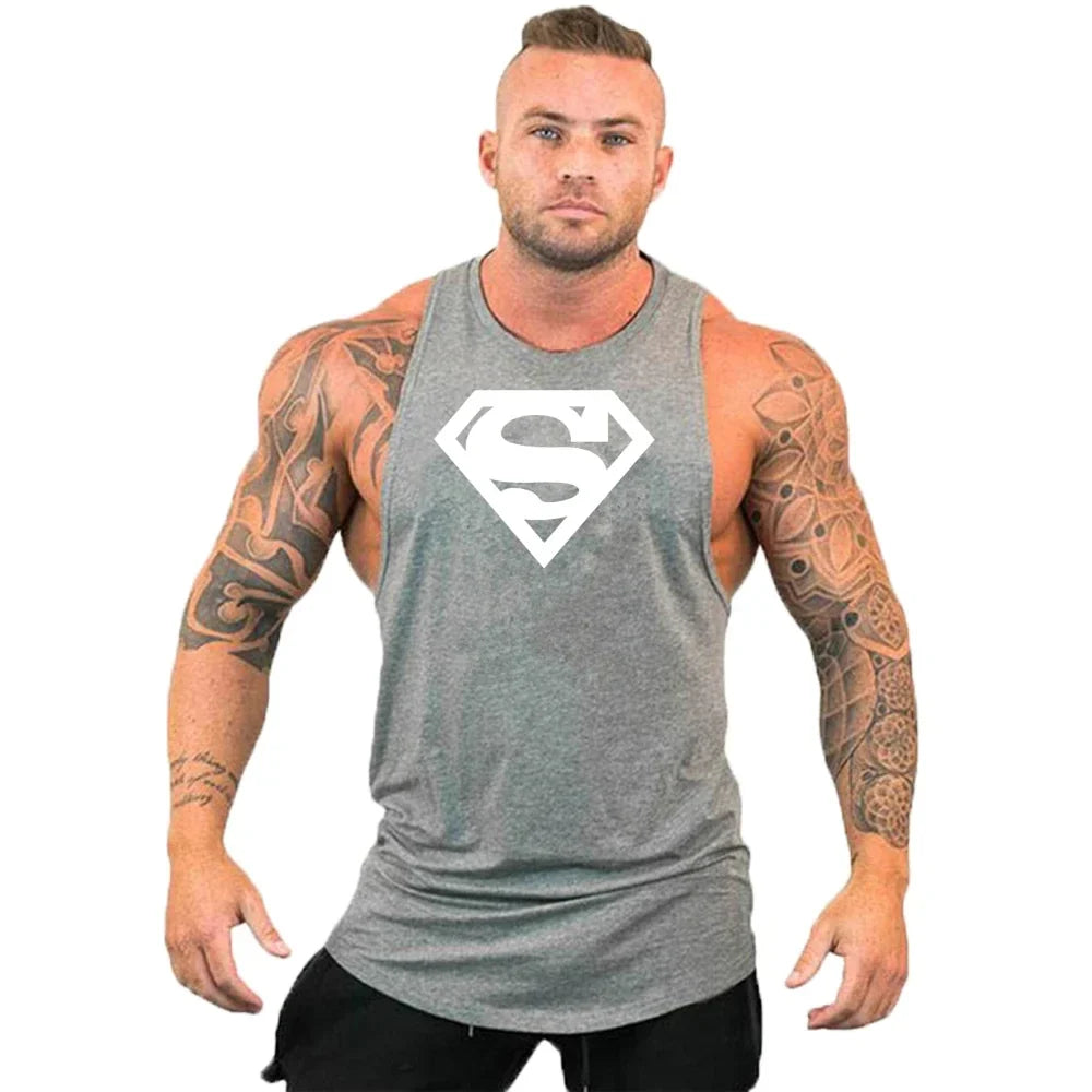Débardeurs Stringer de Musculation et Fitness pour Hommes Débardeur de Gym Débardeur de Sport Maillot de Corps Maillot de Sport Sans Manches