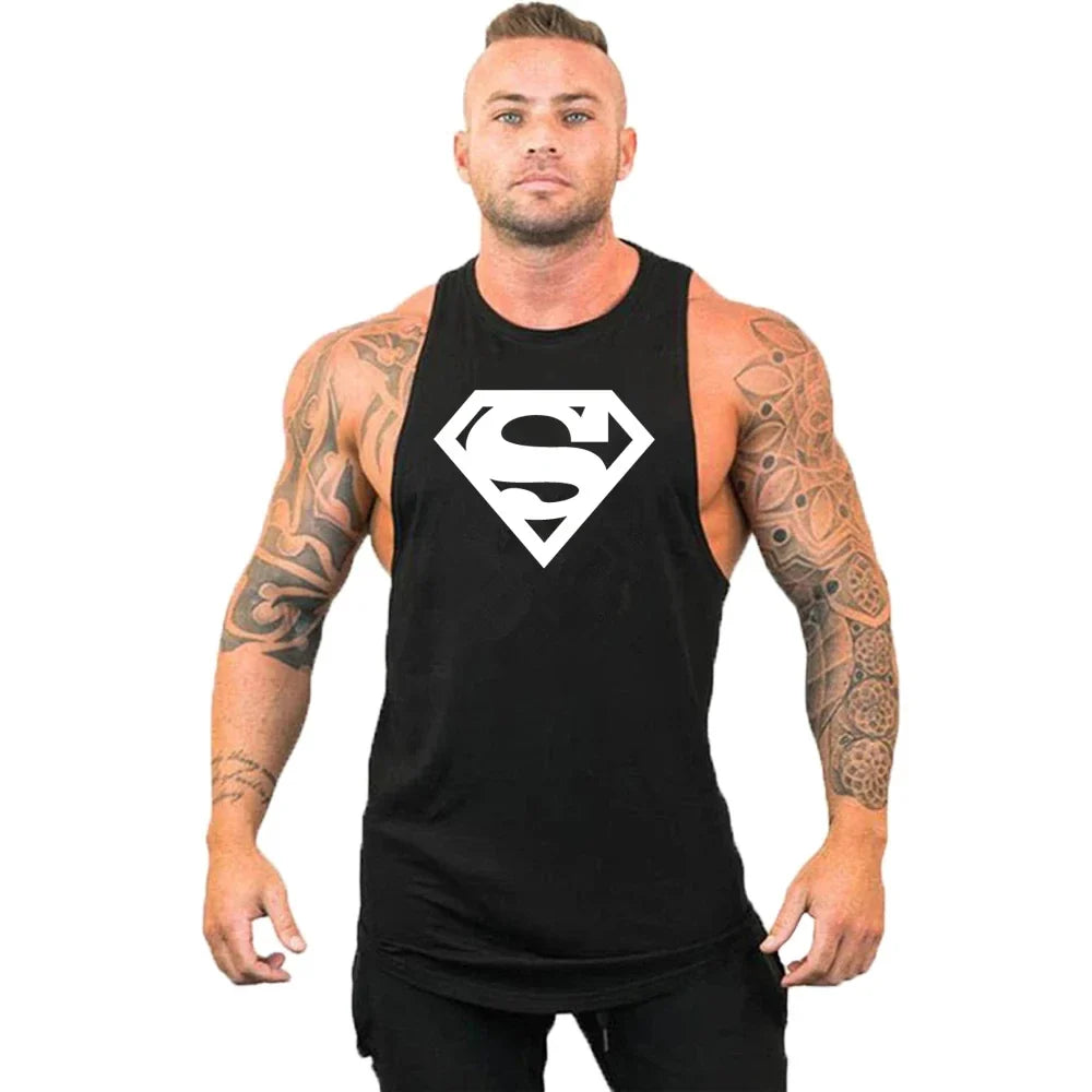Débardeurs Stringer de Musculation et Fitness pour Hommes Débardeur de Gym Débardeur de Sport Maillot de Corps Maillot de Sport Sans Manches
