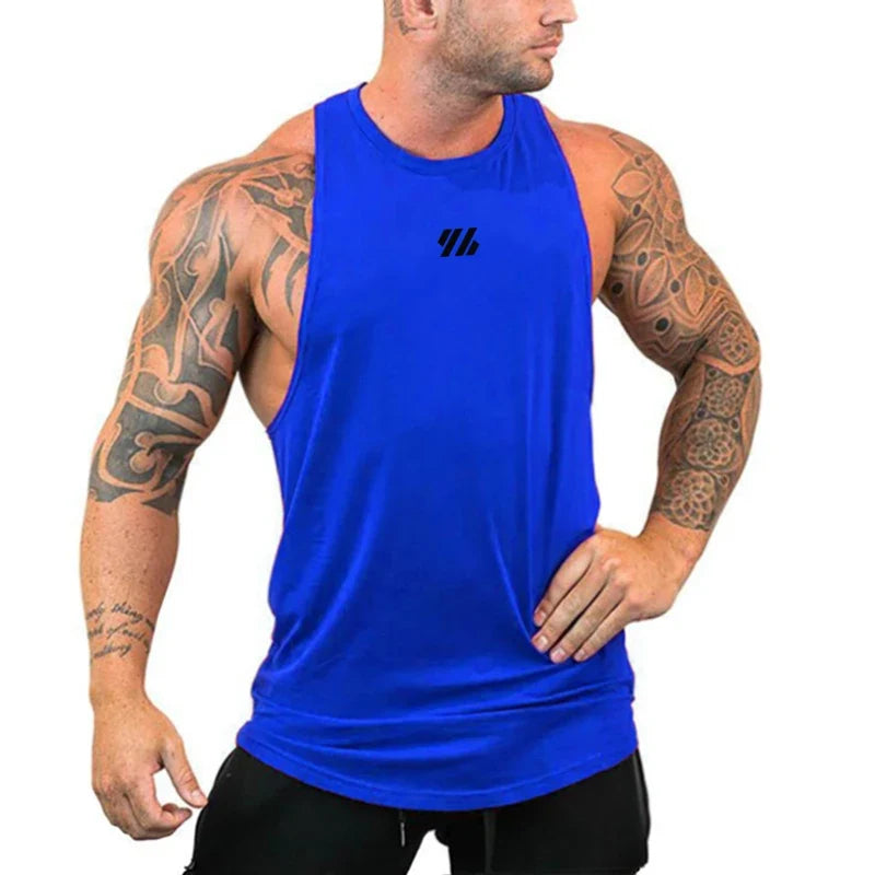 Débardeurs amples de course pour hommes, débardeurs de musculation, hauts sans manches d'entraînement pour la gym, chemises sans manches de fitness, sous-vêtements respirants en coton pour l'été