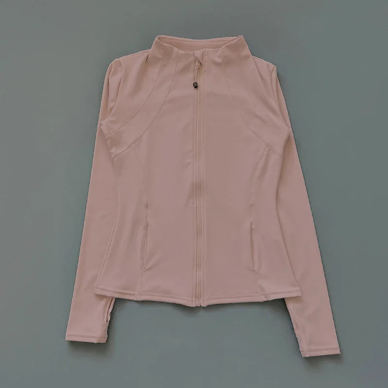 Vêtements de yoga Coupe-vent Sportswear Femme Running Manches Longues Sweatshirt Vestes de sport Haut Femmes Hauts d'entraînement Vêtements de sport