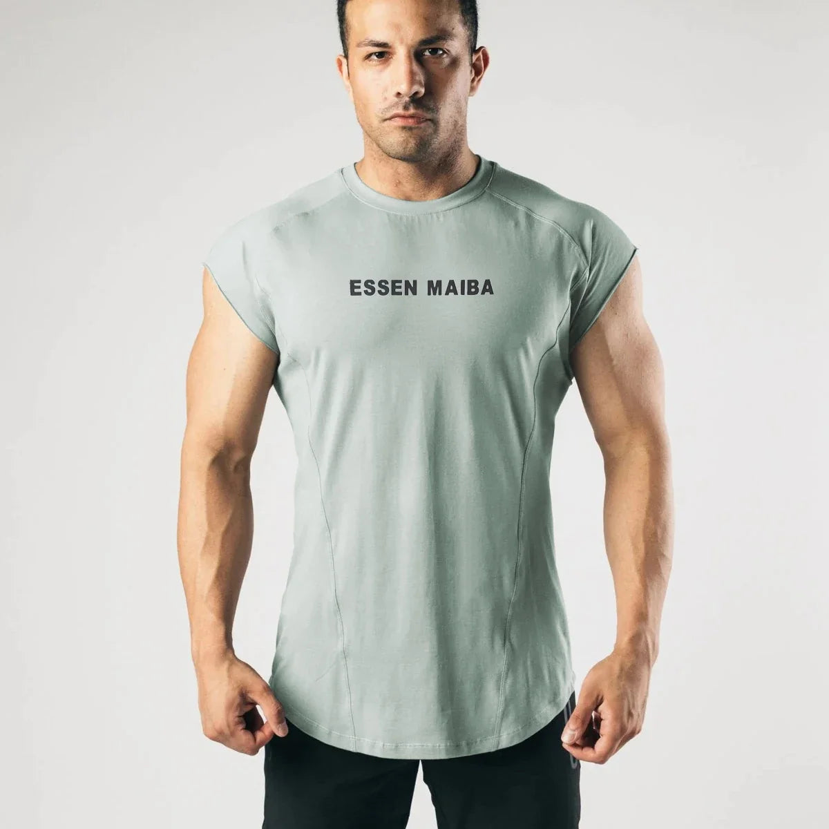 Débardeurs Hommes Sans Manches pour l'Entraînement de Musculation Athlétique en Coton Respirant T-shirt