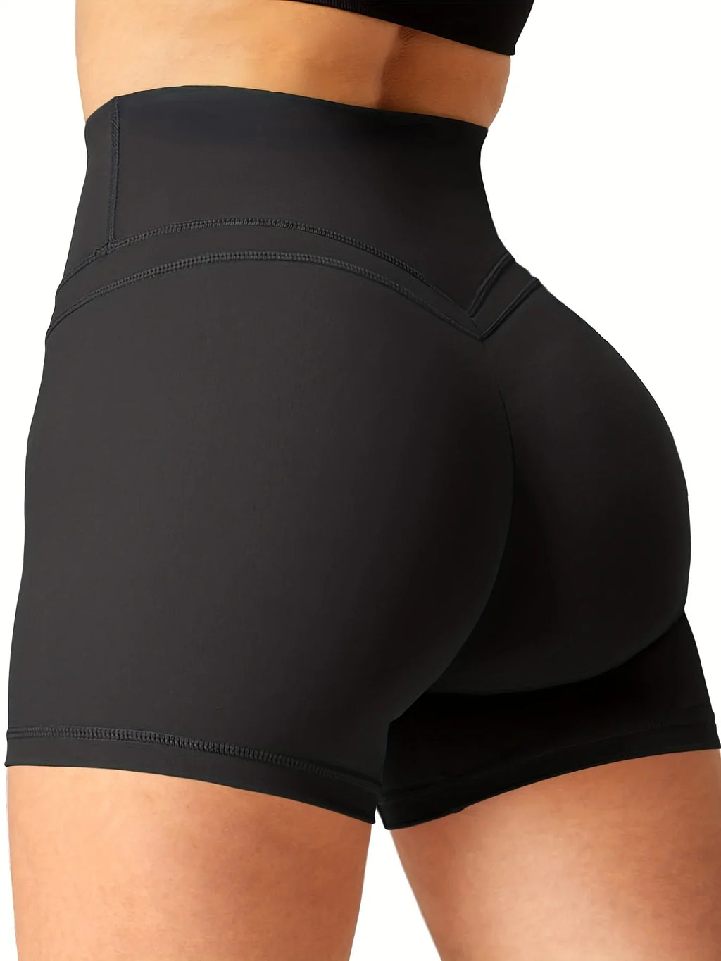 Shorts d'entraînement pour femme, shorts de running scrunch taille haute pour la gym, le yoga et le vélo, vêtements de sport pour femme