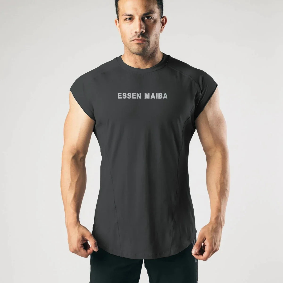 Débardeurs Hommes Sans Manches pour l'Entraînement de Musculation Athlétique en Coton Respirant T-shirt