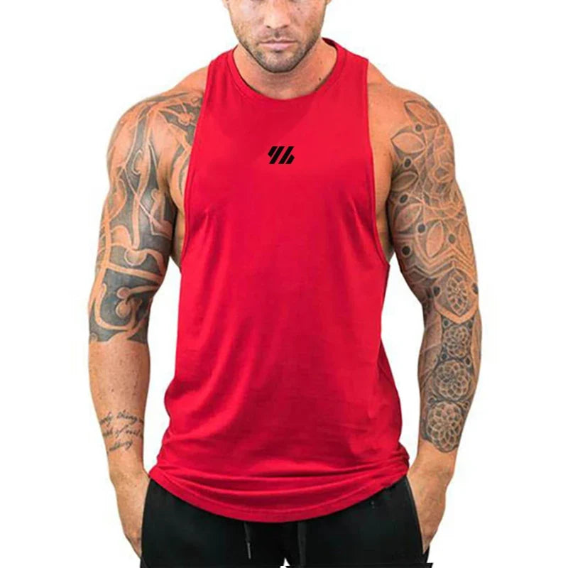 Débardeurs amples de course pour hommes, débardeurs de musculation, hauts sans manches d'entraînement pour la gym, chemises sans manches de fitness, sous-vêtements respirants en coton pour l'été