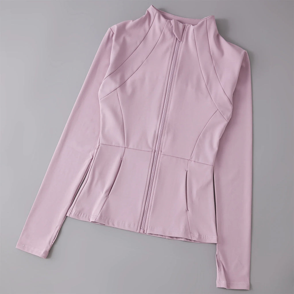 Vêtements de yoga Coupe-vent Sportswear Femme Running Manches Longues Sweatshirt Vestes de sport Haut Femmes Hauts d'entraînement Vêtements de sport