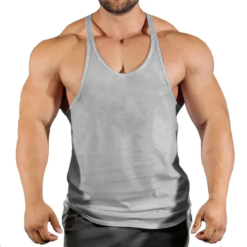 Débardeur Stringer Musculation Homme Gilet Fitness Vêtement Bodybuilding Débardeurs Musculation Débardeur Coton Sans Manches Entraînement