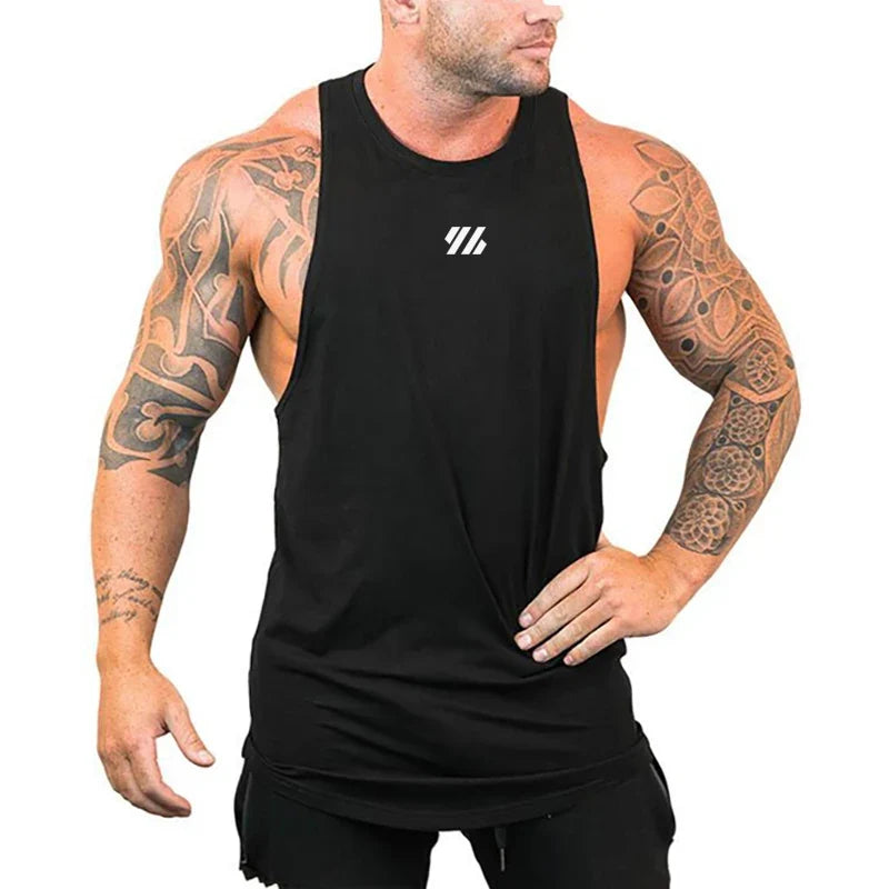 Débardeurs amples de course pour hommes, débardeurs de musculation, hauts sans manches d'entraînement pour la gym, chemises sans manches de fitness, sous-vêtements respirants en coton pour l'été
