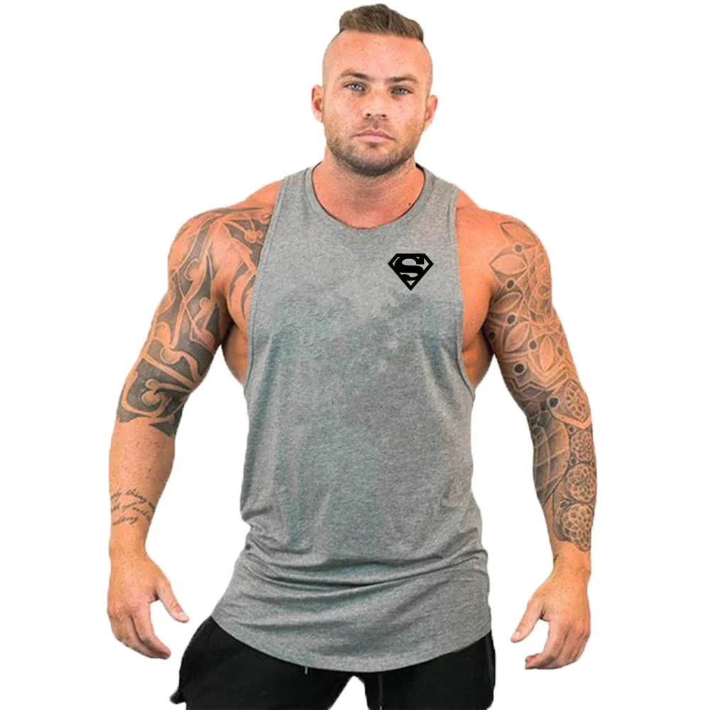 Débardeurs Stringer de Musculation et Fitness pour Hommes Débardeur de Gym Débardeur de Sport Maillot de Corps Maillot de Sport Sans Manches