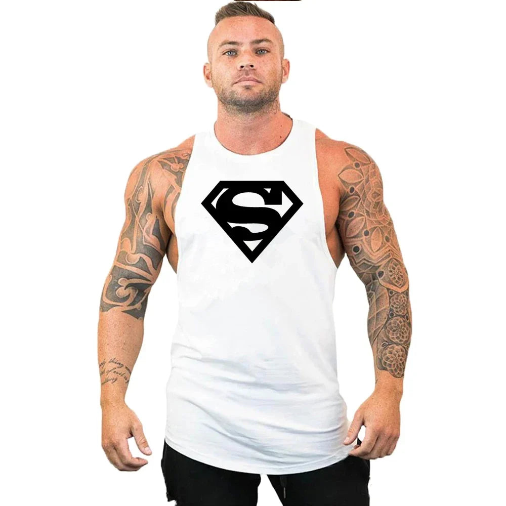 Débardeurs Stringer de Musculation et Fitness pour Hommes Débardeur de Gym Débardeur de Sport Maillot de Corps Maillot de Sport Sans Manches