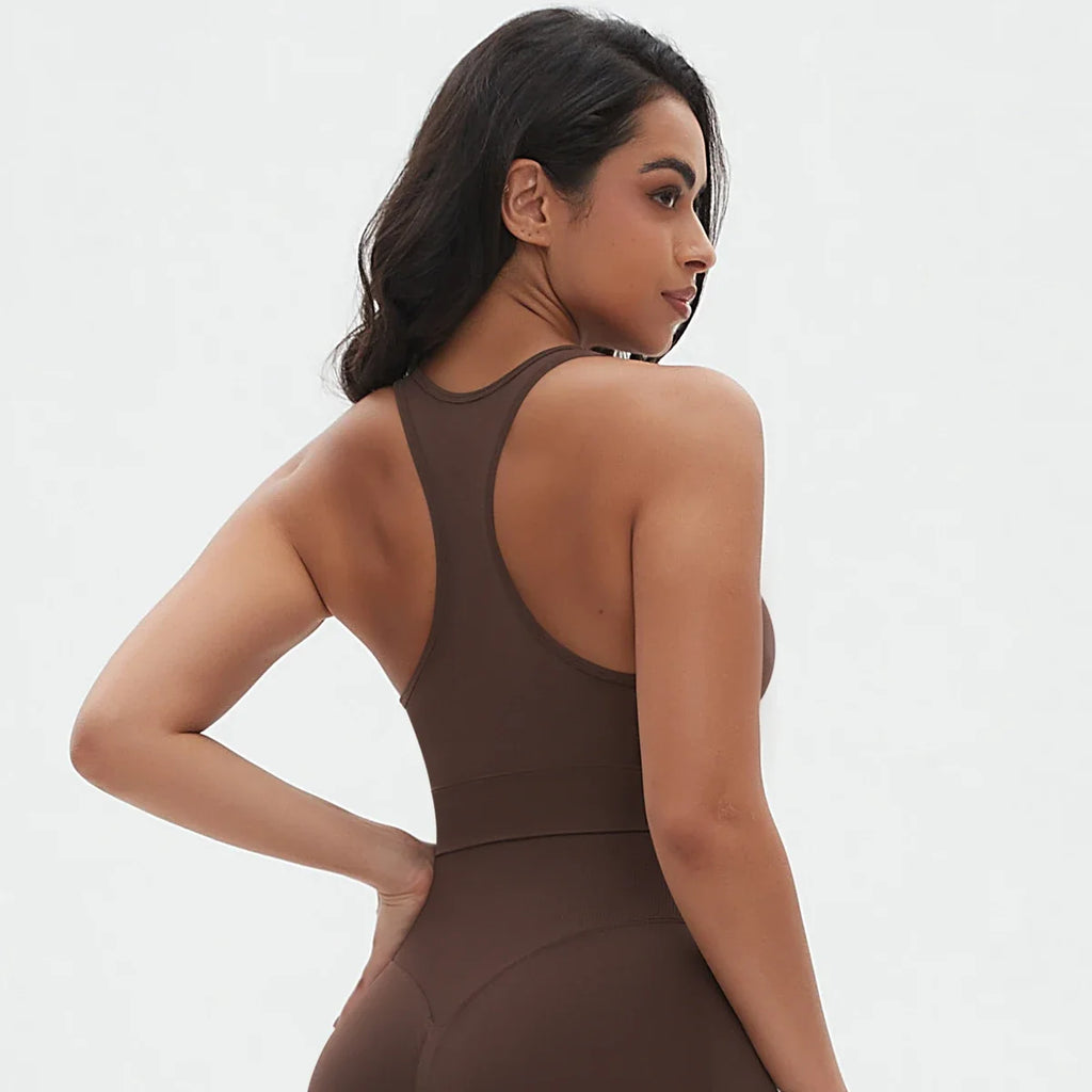 Soutien-gorge de sport pour femmes, maintien élevé, impact élevé, froncé, sous-vêtement de fitness, haut de gym, yoga, vêtements d'entraînement, corset push-up rembourré, vêtements de sport