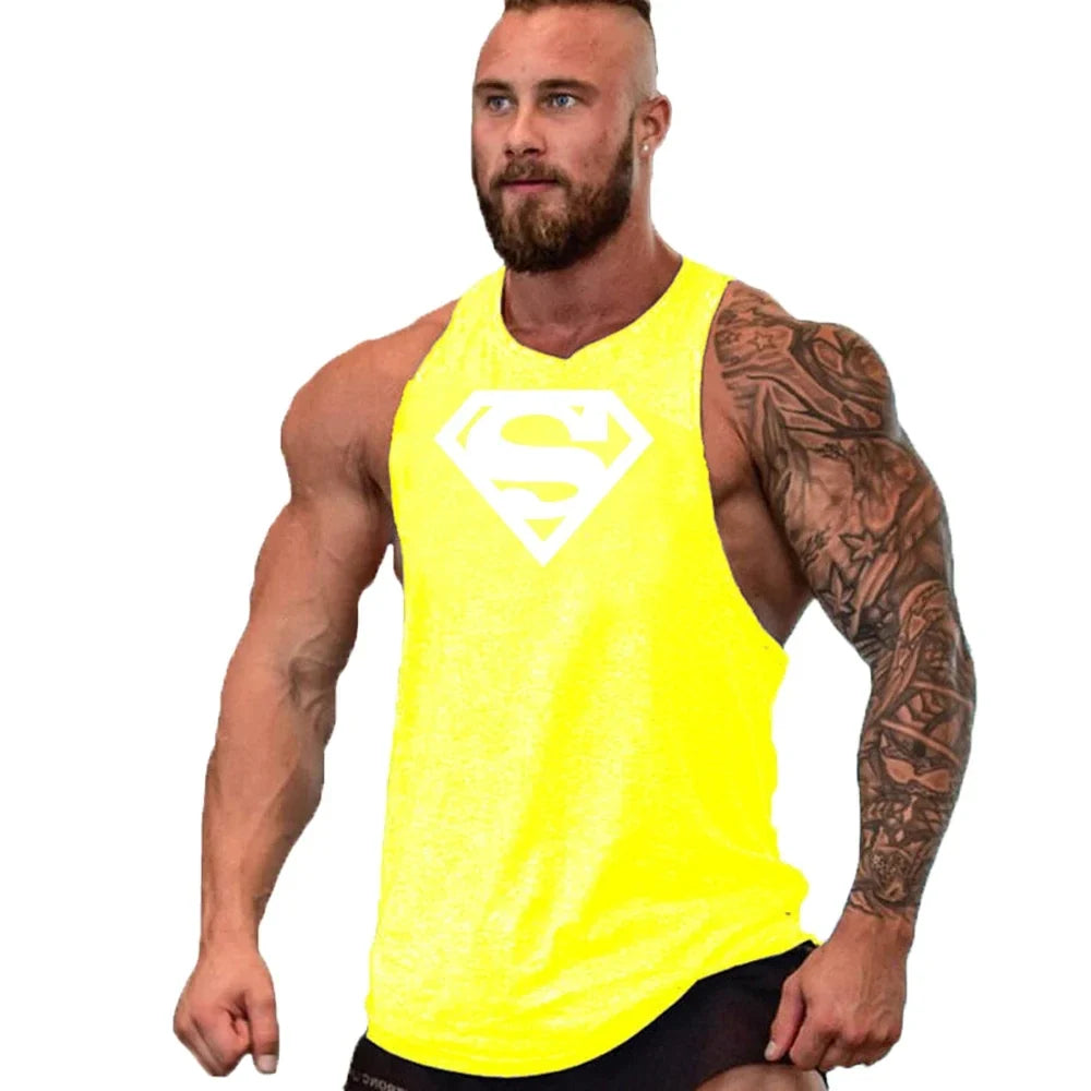 Débardeurs Stringer de Musculation et Fitness pour Hommes Débardeur de Gym Débardeur de Sport Maillot de Corps Maillot de Sport Sans Manches