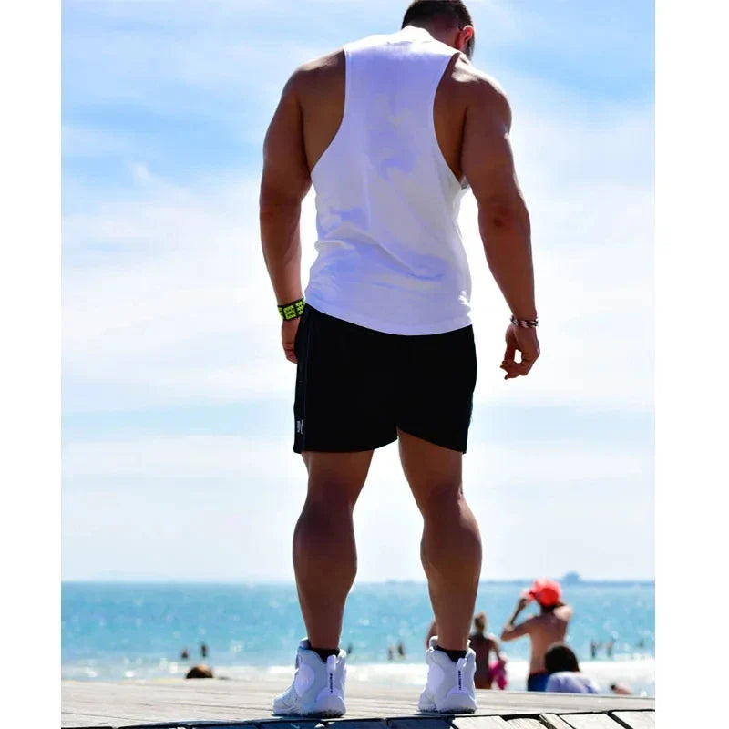 Débardeurs Stringer de Musculation et Fitness pour Hommes Débardeur de Gym Débardeur de Sport Maillot de Corps Maillot de Sport Sans Manches