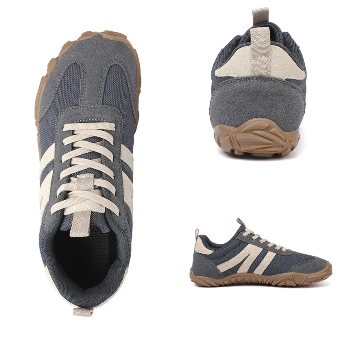 Chaussures d'entraînement croisé à semelle souple pour hommes et femmes, baskets rétro en maille respirante, chaussures de sport antidérapantes pour la salle de sport, le fitness, l'exercice.
